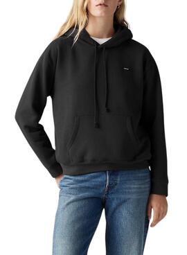 Sudadera Levis Everyday negro con capucha para mujer