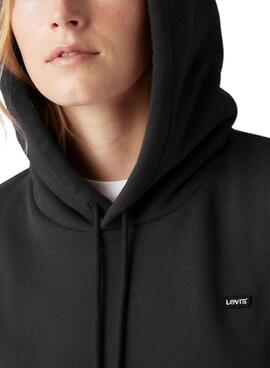 Sudadera Levis Everyday negro con capucha para mujer