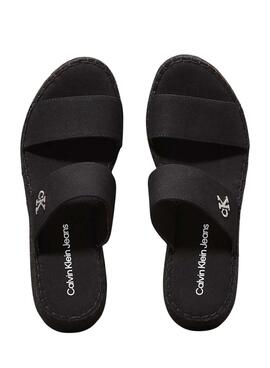  Sandalias Calvin Klein Jeans Sporty  negro para mujer 