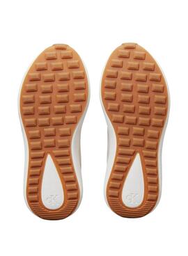 Zapatillas Calvin Klein Jeans  Runner Mix bkanco para mujer 