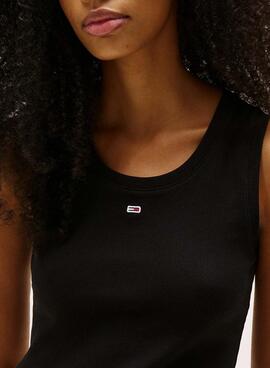 Camiseta Tommy Jeans Tank top  en negro para  mujer 