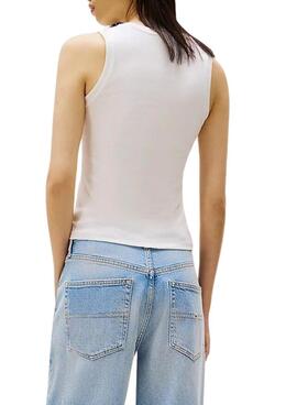 Camiseta Tommy Jeans Tank top blanco para  mujer 