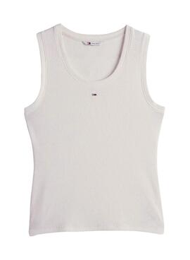 Camiseta Tommy Jeans Tank top blanco para  mujer 