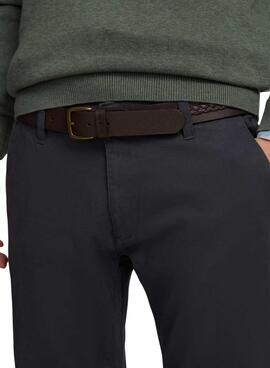 Pantalón chino Silbon Sport azul marino para hombre