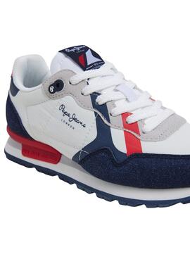 Zapatillas Pepe Jeans Brit blanco y azul marino