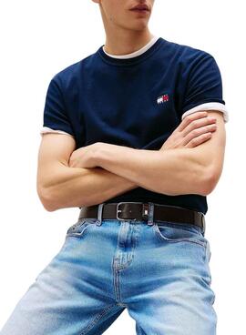 Camiseta Tommy Jeans  BADG marino para hombre 