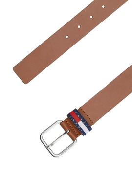 Cinturón  Tommy Jeans Ryan marrón para hombre 