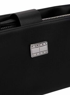  Bolso Tommy Jeans  American Cool Shoulder negro para mujer 