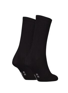 Pack de calcetines Calvin Klein Monogram negro para mujer