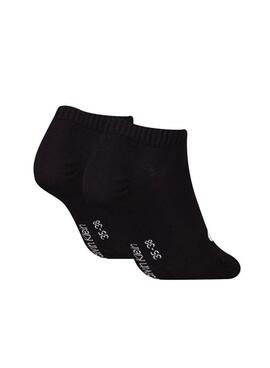 Pack de calcetines Calvin Klein Sneaker Monogram negro para mujer