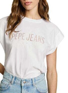 Camiseta Pepe Jeans Vivith blanco para mujer