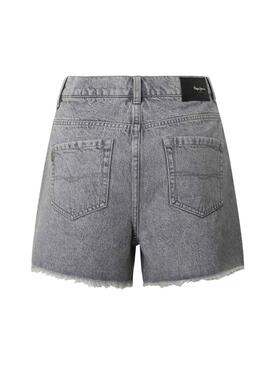  Shorts Pepe Jeans A Line gris para mujer