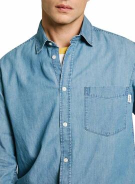 Camisa Pepe Jeans  Classic Denim  azul para hombre 