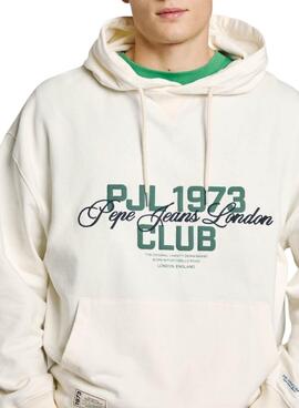 Sudadera Pepe Jeans Talbot blanco para hombre