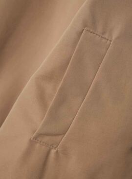 Trench Name It Madelin tostado para niña