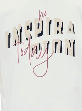 Camiseta Only Kids Bobba blanco para niña