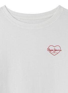 Camiseta Pepe Jeans Nicka blanco para niña