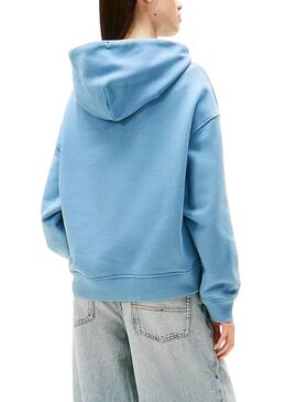 Sudadera Tommy Jeans Badge azul para  mujer