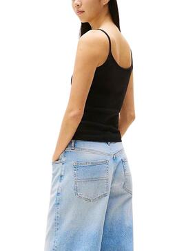 Camiseta Tommy Jeans Strappy  negro para mujer 