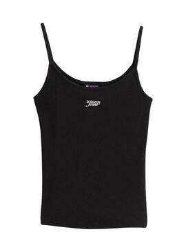 Camiseta Tommy Jeans Strappy  negro para mujer 