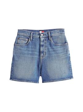 Bermudas Tommy Jeans Mom  azul Denim para mujer