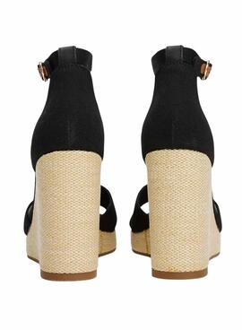 Sandalias Tommy Hilfiger Espad negro para mujer