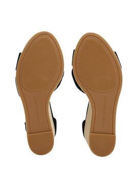 Sandalias Tommy Hilfiger Espad negro para mujer