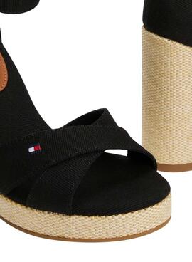 Sandalias Tommy Hilfiger Espad negro para mujer