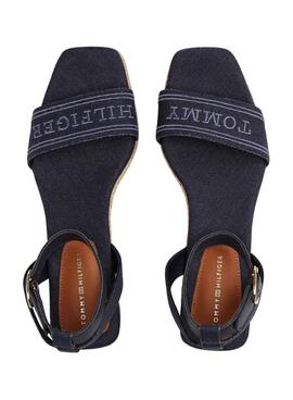 Sandalias Tommy Jeans Espad Denim azul para mujer 