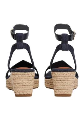 Sandalias Tommy Jeans Espad Denim azul para mujer 