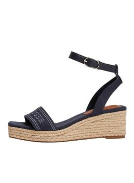 Sandalias Tommy Jeans Espad Denim azul para mujer 