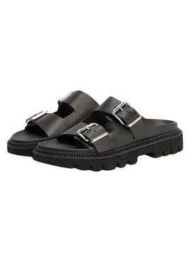Sandalias Tommy Jeans Double Strap negro para mujer