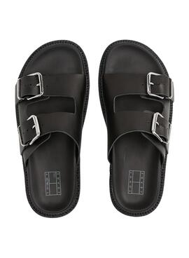 Sandalias Tommy Jeans Double Strap negro para mujer