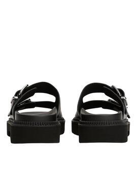Sandalias Tommy Jeans Double Strap negro para mujer