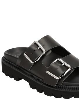 Sandalias Tommy Jeans Double Strap negro para mujer