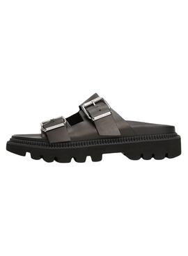 Sandalias Tommy Jeans Double Strap negro para mujer