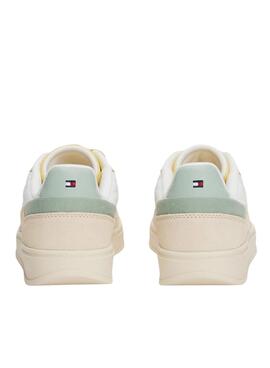 Zapatillas Tommy Jeans Heritage beige para mujer 