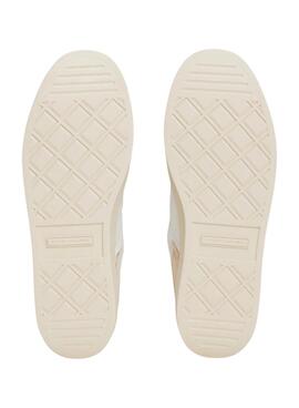 Zapatillas Tommy Jeans Heritage beige para mujer 