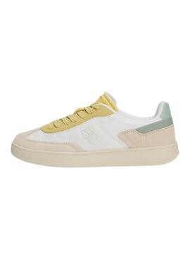 Zapatillas Tommy Jeans Heritage beige para mujer 