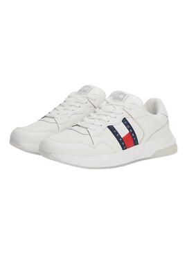 Zapatillas Tommy Jeans Retrocasual blanco para hombre