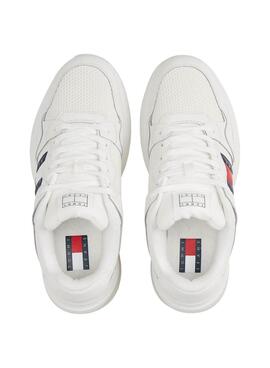 Zapatillas Tommy Jeans Retrocasual blanco para hombre