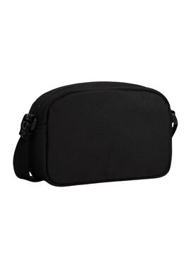 Bolso  Tommy Jeans Daily Crossover  negro para mujer 