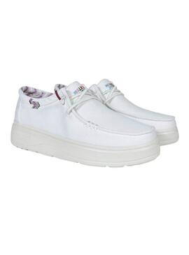 Zapatillas Walkin Pitas Natal blanco para mujer