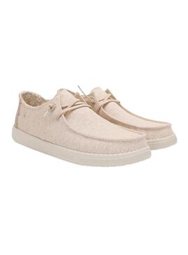 Zapatillas Walkin Pitas Fira beige para mujer