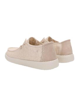 Zapatillas Walkin Pitas Fira beige para mujer