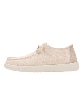 Zapatillas Walkin Pitas Fira beige para mujer