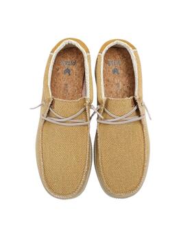 Zapatos Walkin Pitas Steve mostaza para hombre