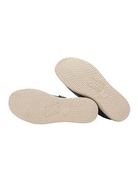 Zapatos Walkin Pitas Wallabi azul marino para hombre