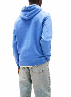 Sudadera Tommy Jeans  Badge Hoodie azul para hombre 