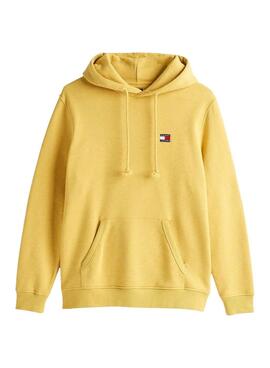 Sudadera  Tommy Jeans  Badge Hoodie amarillo para hombre